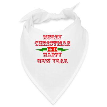 Weihnachten Weihnachten Weihnachten Weihnachten Weihnachten - Bandana - Weiß - Vorne