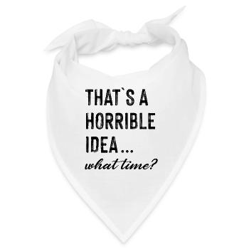 Funny Quote - Bandana - Weiß - Vorne