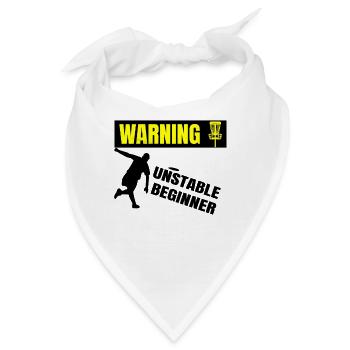 DiscGolf Golfer Disk Golfing Beginner Sportler - Bandana - Weiß - Vorne