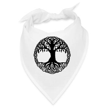 Viking Skal Odin Victory Or Valhalla Norse - Bandana - Weiß - Vorne