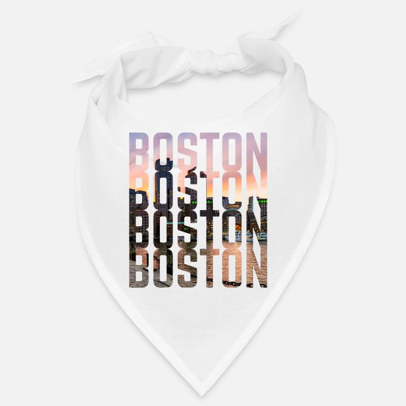 Lettrage Boston Skyline Bandana