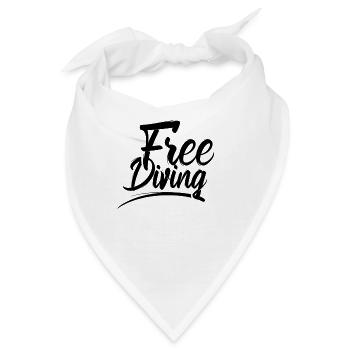 Freitauchen Apnoetauchen Freitaucher Hobby - Bandana - Weiß - Vorne