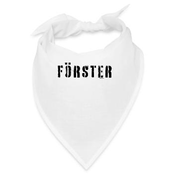 Förster Forst Forstwirtschaft Forstmann - Bandana - Weiß - Vorne