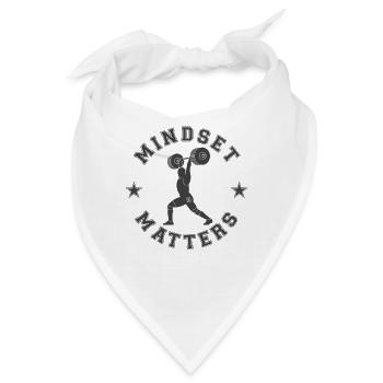 MINDSET MATTERS POWER LIFTING SPORT SPLIT & JERK - Bandana - Weiß - Vorne