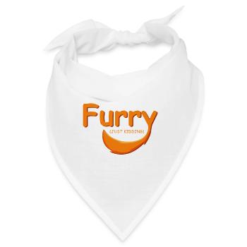 Ich bin nicht ein Furry Joker und Tierbesitzer Ges - Bandana - Weiß - Vorne