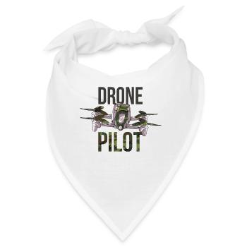Drohnen Pilot Drohne Camouflage - Bandana - Weiß - Vorne
