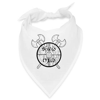 Shield Maid Norse Mythology Viking - Bandana - Weiß - Vorne