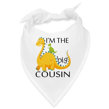 Großer Cousin des Geburtstagskinddinosauriers - Bandana - Weiß - Vorne