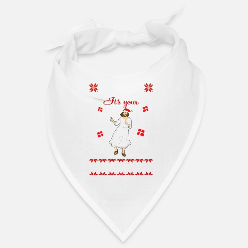 Go Jesus c'est ton anniversaire Pull de Noël laid Bandana