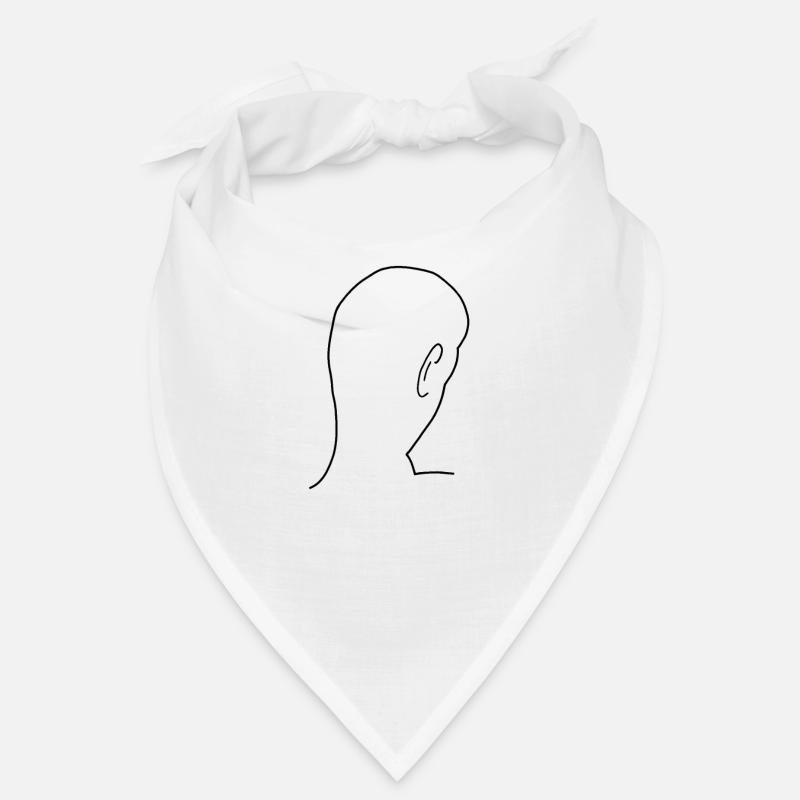 Kopf Hinterkopf Glatze Bandana
