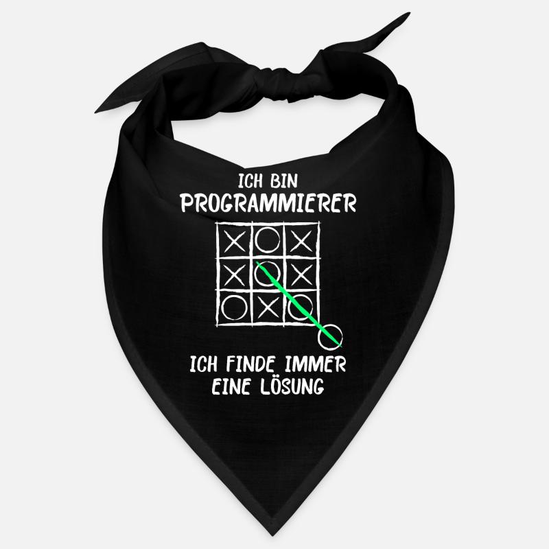 Ich bin Programmierer Lösung Spruch Computer Nerd Bandana