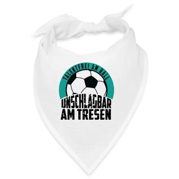 Fußball Männer Mannschaft Bier Saufen Verein - Bandana - Weiß - Vorne