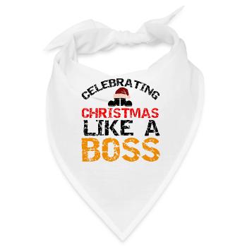 Weihnachten Weihnachten Weihnachten Weihnachten Weihnachten - Bandana - Weiß - Vorne