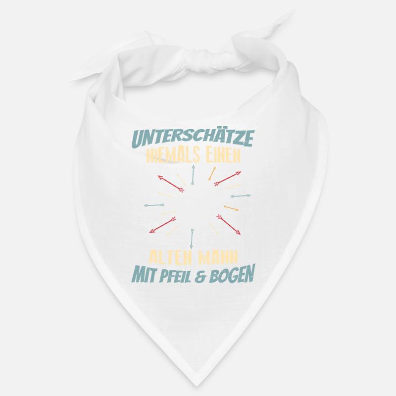 Alter Mann Bogenschütze Bogenschießen Pfeil Bogen Bandana