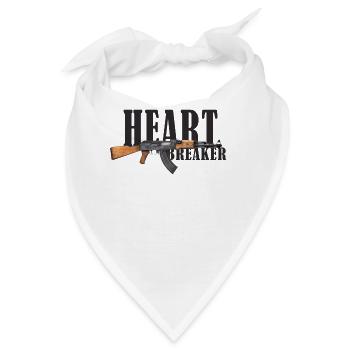 heart breaker ak47 pink trend style grunge angel - Bandana - Weiß - Vorne