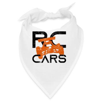 RC Auto Car Modellauto Modellbau Geschenk - Bandana - Weiß - Vorne