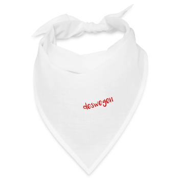 Weil ich die Trainerin bin deswegen hab ich recht - Bandana - Weiß - Vorne