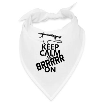 Bundeswehr Combat Tshirt MG3 Maschinengewehr - Bandana - Weiß - Vorne
