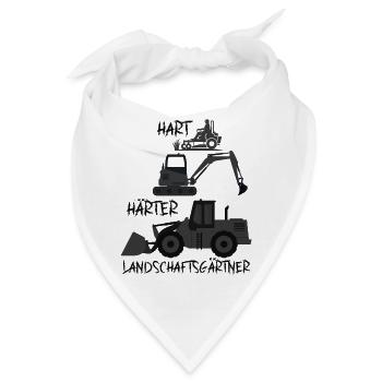 Baumaschinen-Spektakel am Bau - Bandana - Weiß - Vorne