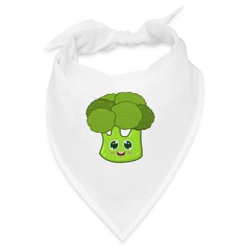 Brokkoli - Bandana - Weiß - Vorne
