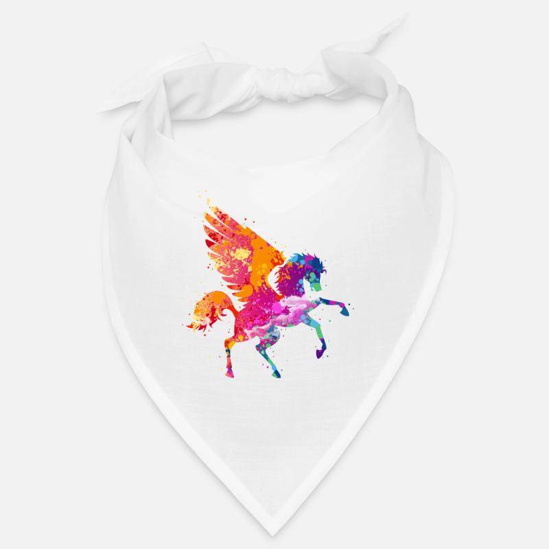 Pégasus cheval volant créatures fabuleuses que l’art - Bandana - blanc