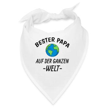Bester Papa - Bandana - Weiß - Vorne