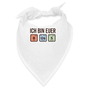 Chemiker Physik Boss PSE Team cooles Element - Bandana - Weiß - Vorne