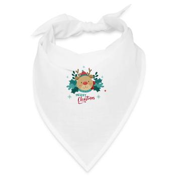 Toll Rudolf the Red Nosed Reindeer Merry Christmas - Bandana - Weiß - Vorne