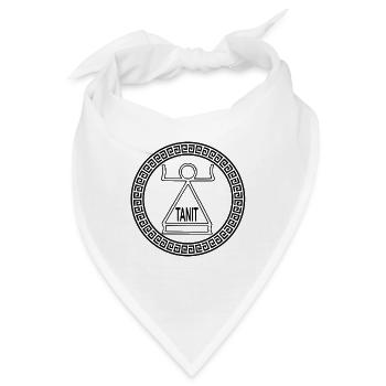 Ancient Carthage Tanit Symbol Carthage Goddess - Bandana - Weiß - Vorne