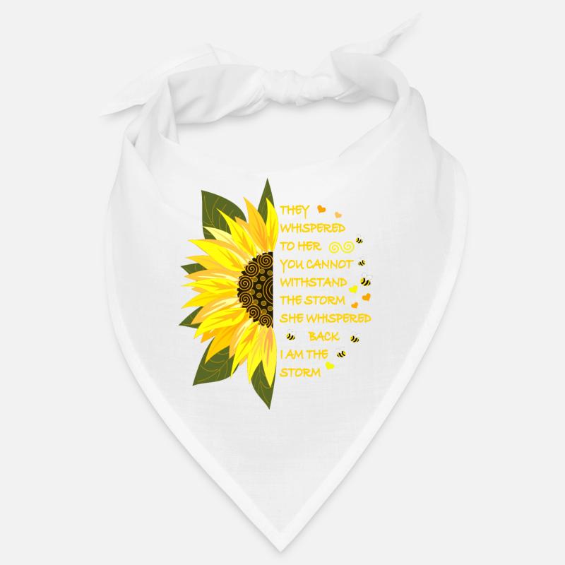 Sonnenblumen Blüte mit Text Bandana