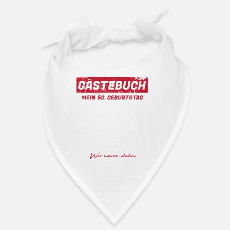 50. Geburtstag Gästebuch Alter Jahre Geschenk Bandana