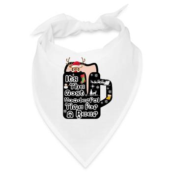 Weihnachten Weihnachten Weihnachten Weihnachten Weihnachten - Bandana - Weiß - Vorne