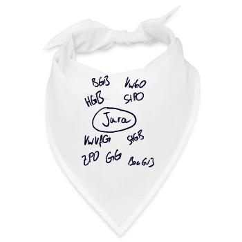Jura Gesetz - Bandana - Weiß - Vorne