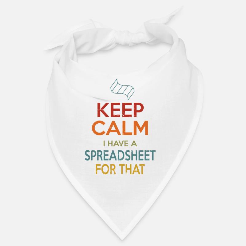 Feuille de calcul Keep Calm - Bandana - blanc