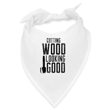 Holzfäller Fällen Baumfällung Baum Baumfäller - Bandana - Weiß - Vorne