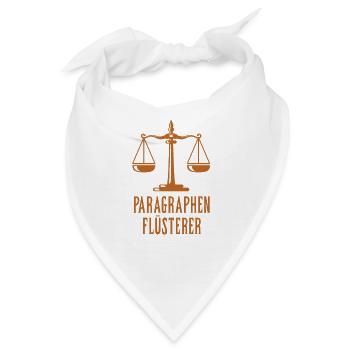 Paragraphen Flüsterer #Jurist - Bandana - Weiß - Vorne