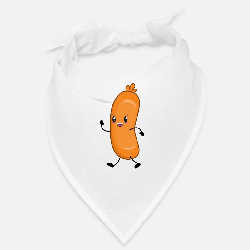 Wurst Würstchen - Bandana - Weiß