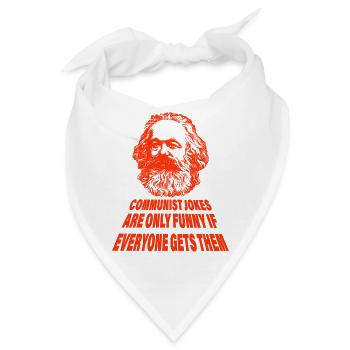 kommunistischer Witz Geschenk - Bandana - Weiß - Vorne