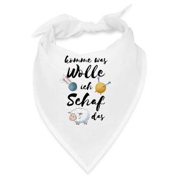 Super Strickmuster Spruch für Mütter Geschenk - Bandana - Weiß - Vorne