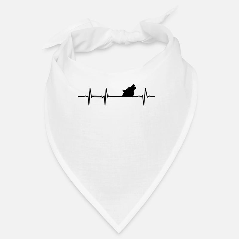 Wolf Heartbeat Pulse Wolf Pack Team Gift Bandana