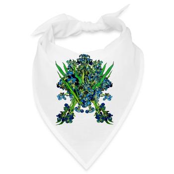 Vincent van Gogh Iris Schwertlilien | Jack Joblin - Bandana - Weiß - Vorne