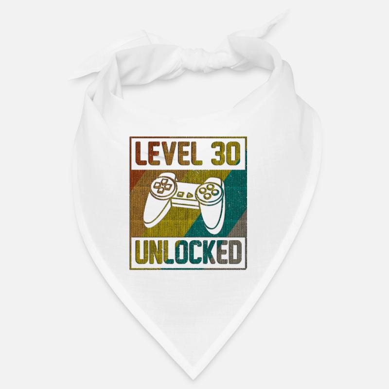 30th Birthday Gift Level 30 Unlocked Bandana