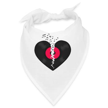 Broken Heart LP Vinyl Record FliegenAnmerkungen - Bandana - Weiß - Vorne