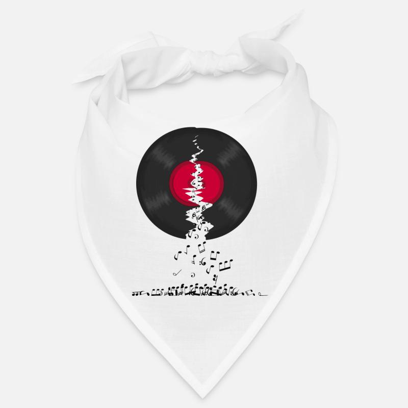 Broken LP Vinyl Record Spilling Notes Bandana