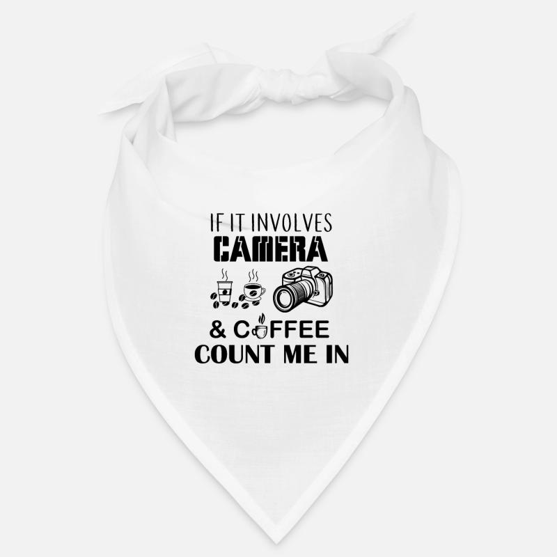 If It Involves Camera and Coffee Count Me In Bandana