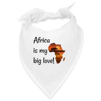 Afrika - Bandana - Weiß - Vorne