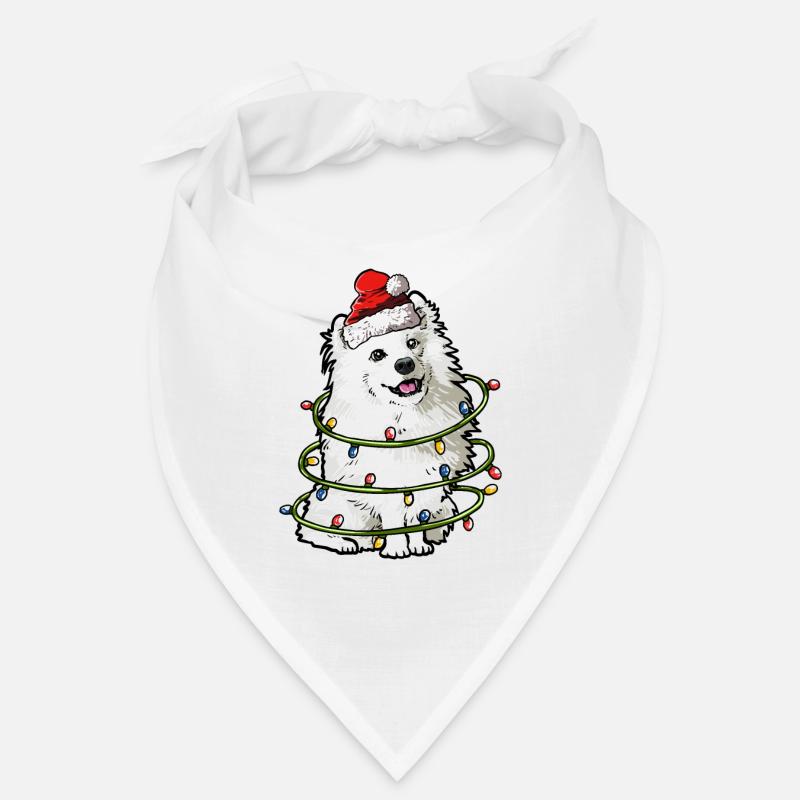 Samojeden cadeau des chiens de Noël Bandana