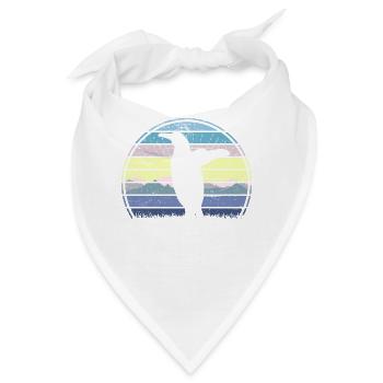 Penguin Sunset - Bandana - Weiß - Vorne