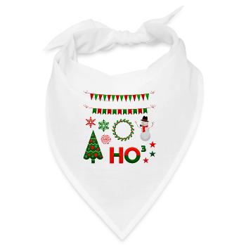 Weihnachten - Bandana - Weiß - Vorne