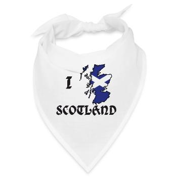 I love Scotland - Bandana - Weiß - Vorne